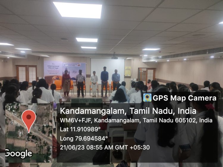 Yoga Day 2023 - Sri Venkateshwaraa Dental College, Puducherry