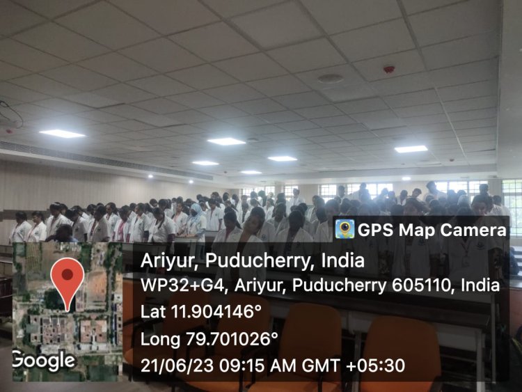 Yoga Day 2023 - Sri Venkateshwaraa Dental College, Puducherry
