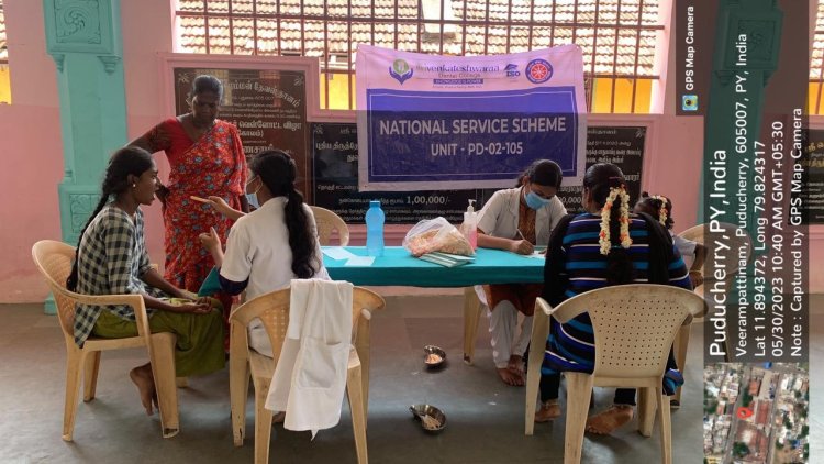 Oral Cancer Screening and Treatment Camp @ Veerampattinam - Sri Venkateshwaraa Dental College