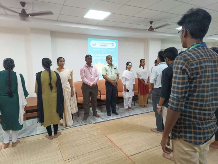 YOGA DAY PROGRAMME ON 21-6-2023 AT SVCET WITH ISHA FOUNDATIONS, COIMBATORE