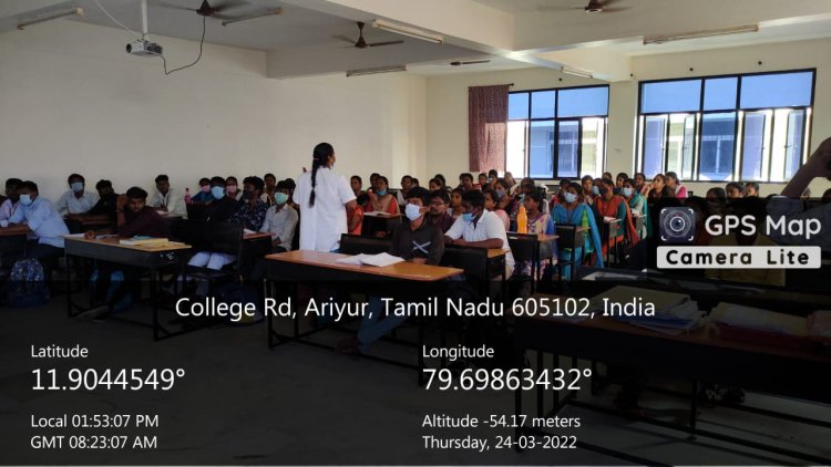 REPORT ON WORLD TUBERCULOSIS DAY -2022 (Indirani College of Nursing)
