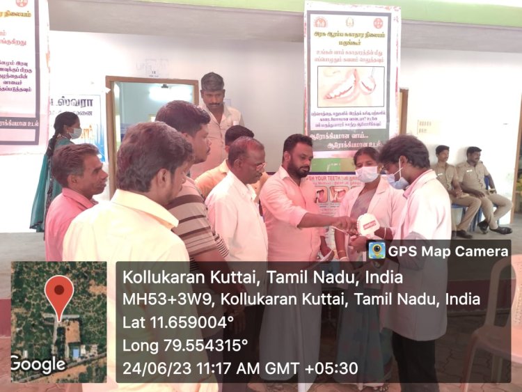 100th Birthday celebration of Dr. Karunanidhi - DENTAL CAMP