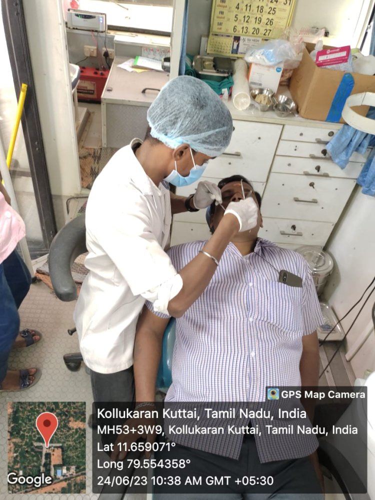 100th Birthday celebration of Dr. Karunanidhi - DENTAL CAMP