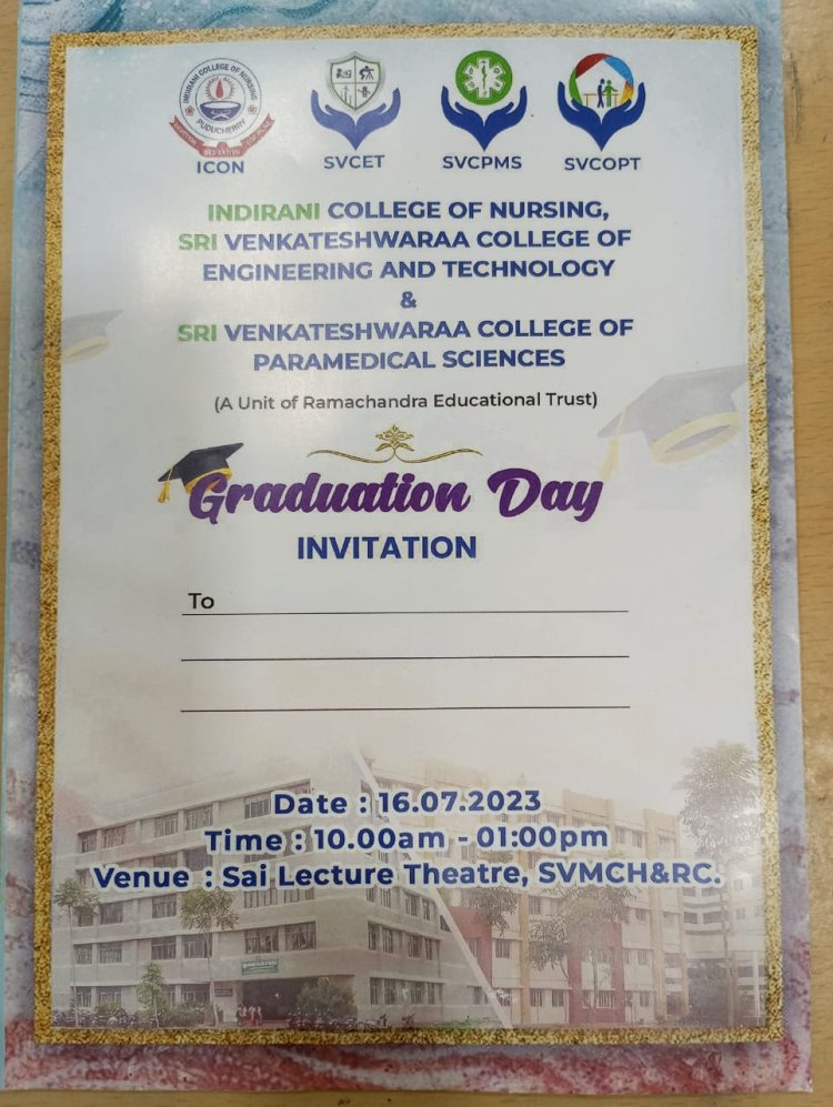 SVCET GRADUATION DAY 2016-2020 III BATCH ON 16-7-2023