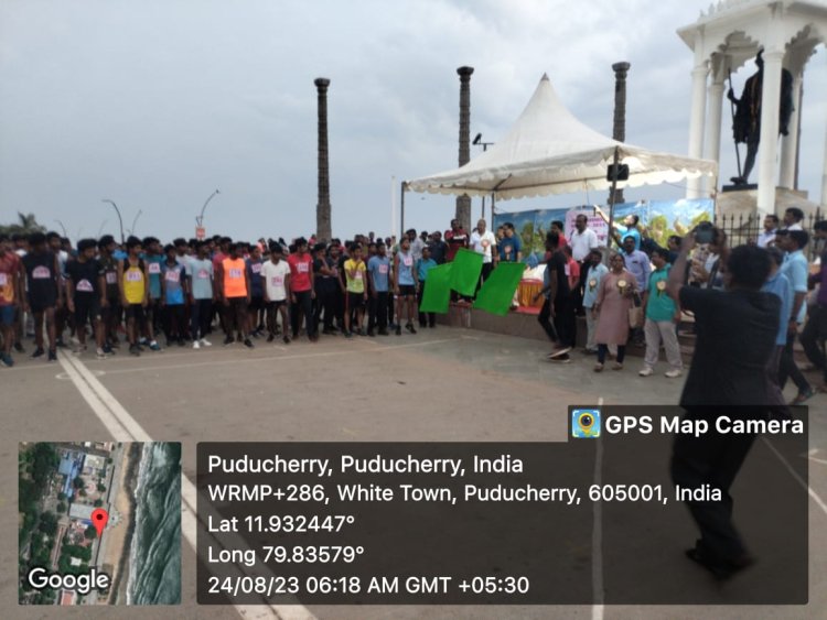 RRC RED RUN COMPETITION– MR. S. PRAVIN B. SC NURSING II YEAR – SELECTED FOR STATE MARATHON - Indirani College of Nursing, Ariyur, Puducherry