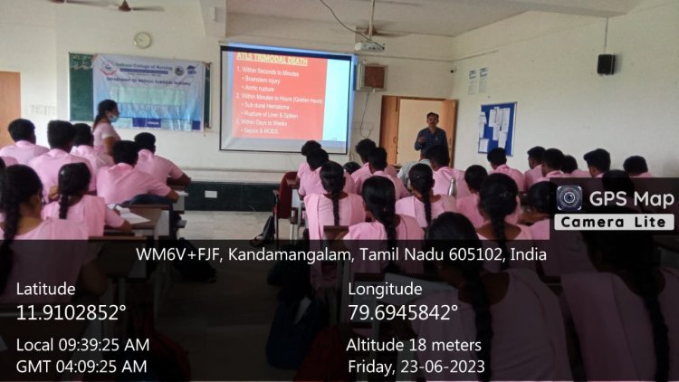 SKILL TRAINING ON ADVANCED TRAUMA LIFE SUPPORT (ATLS)  23.06.2023 to 24.06.2023