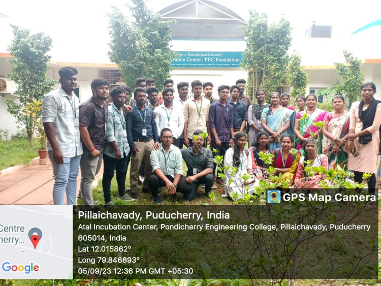 SVCET- Field Visit to ATAL Incubation Center-Pondicherry Engineering College Foundation (AIC-PECF) on 05-09-2023 