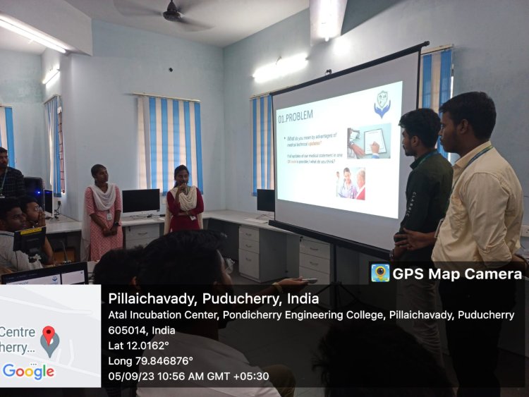 SVCET- Field Visit to ATAL Incubation Center-Pondicherry Engineering College Foundation (AIC-PECF) on 05-09-2023 