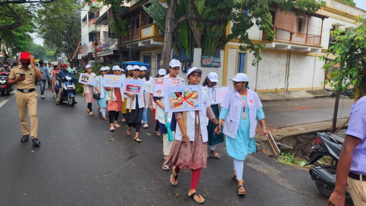 Oral Pathology cancer awareness rally - Sri Venkateshwaraa Dental College