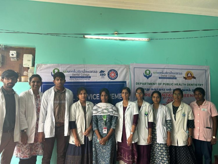 Community Dental Camp- Villianur Commune Panchayat, Uruvaiyar, Puducherry(02.12.2023-Saturday)