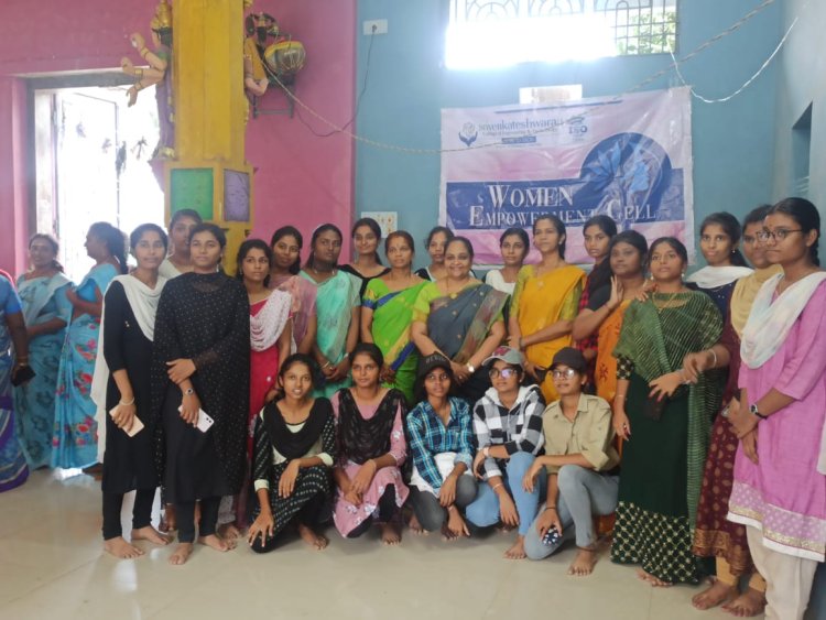 Women legal awareness program at Manakuppam Village on 12/12/23  