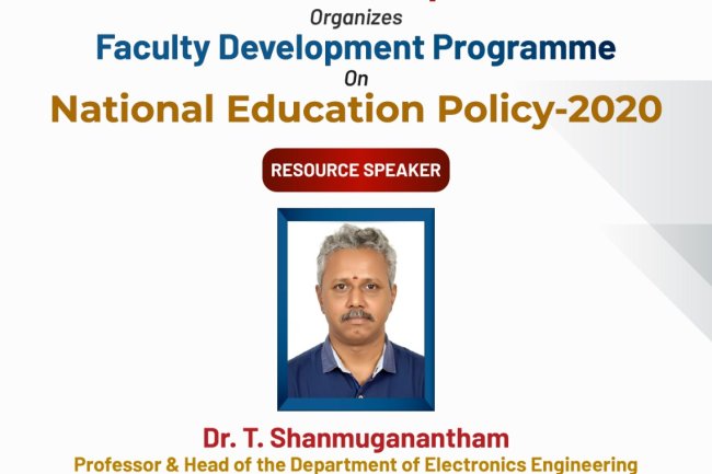 SVCET 1 DAY FACULTY DEVELOPMENT PROGRAMME ON NEP 2020