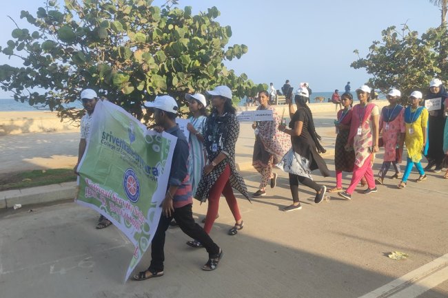 SVCET NSS STUDENTS ELECTION AWARENESS RALLY ON 23.03.2024 Saturday