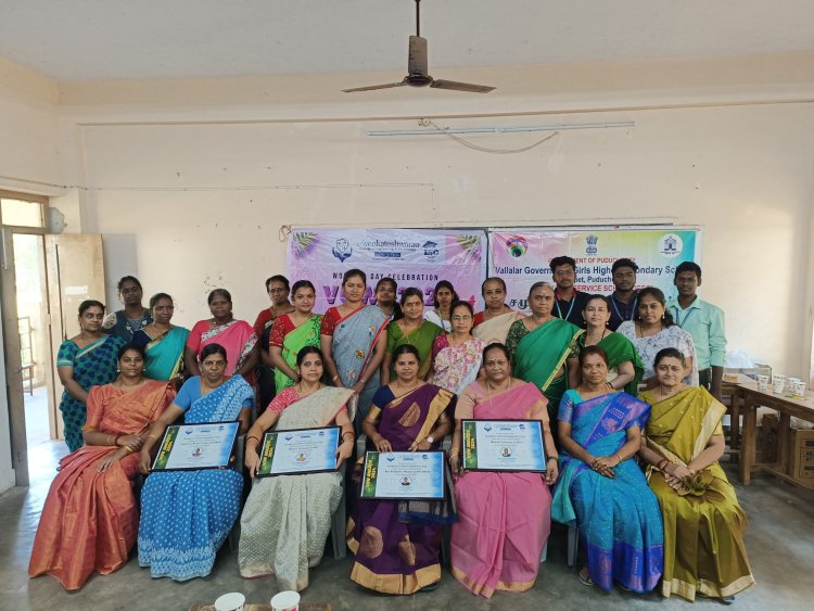 SVCET - Womens' Day Celebration at Lawspet Vallalar HS School