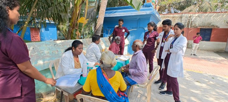 Medical camp at Valavanur taluk Siruvanthadu village organized by SVCOPT & SVMCH