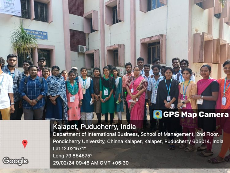 SVCET MBA CANDIDATES BAGGED PRIZES IN GLOBIZZ 2024 AT PONDICHERRY UNIVERSITY