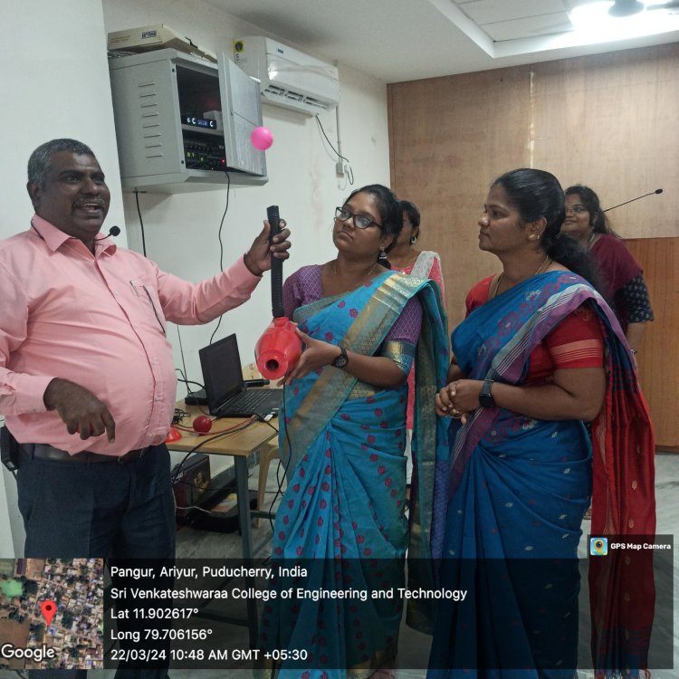SVCET DST 2 DAYS WORKSHOP FOR SCHOOL TEACHERS ON 22 AND 23-3-2024