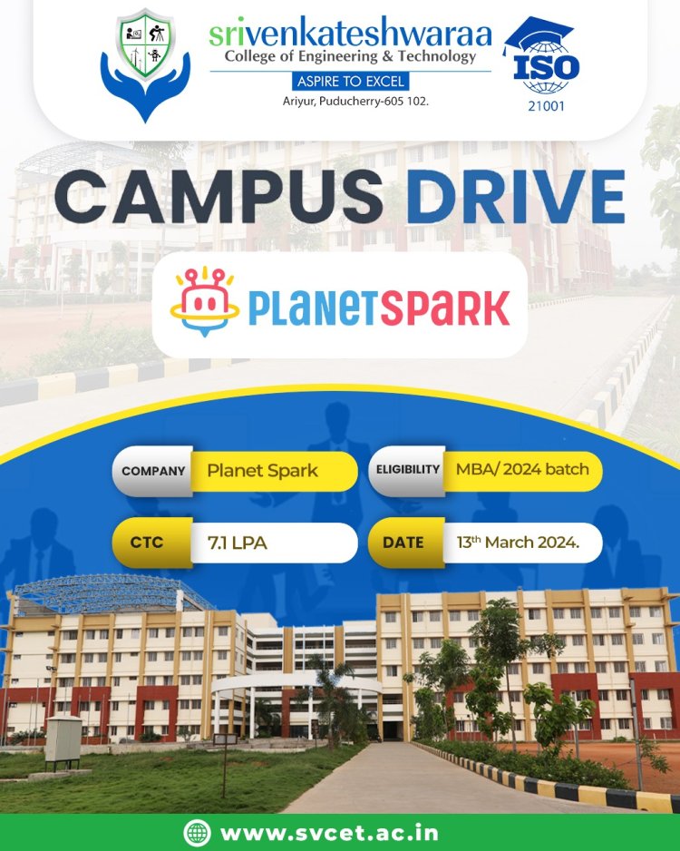 Placement Drives during January to March 2024 at SVCET