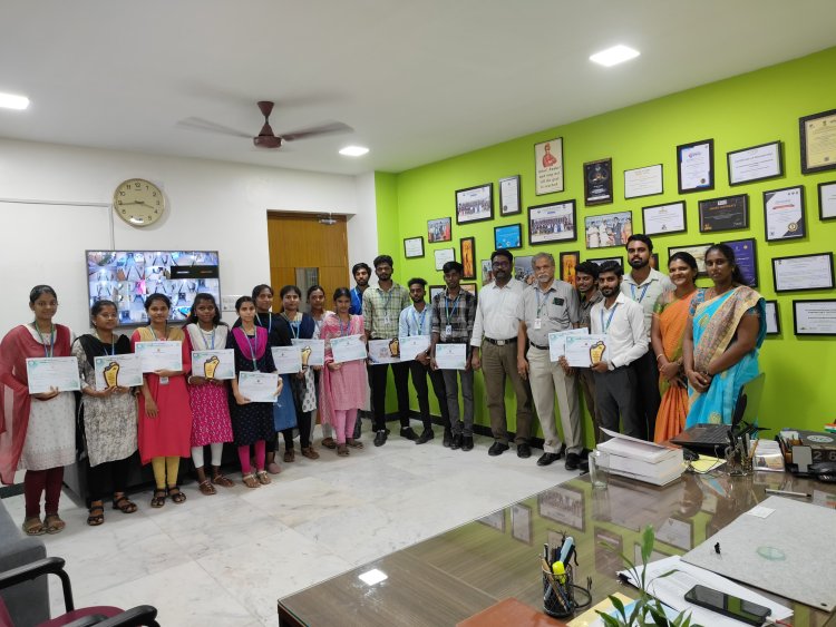SVCET MBA DEPARTMENT PRIZE WINNERS AT PONDICHERRY UNIVERSITY COMMUNITY COLLEGE DURING APRIL 2024