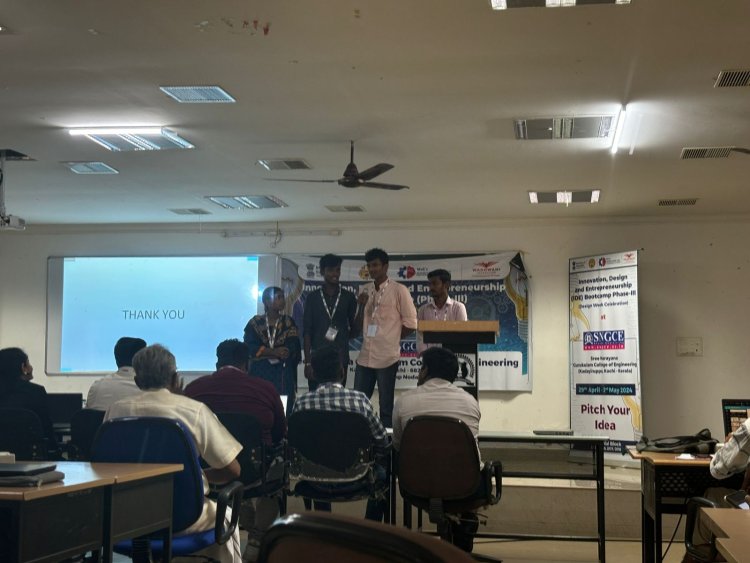 SVCET Team got selected in IDE Boot camp held at Kerala on 3-5-2024