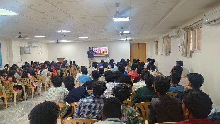SVCET’s ISTE Student Chapter commemorated the ISTE Day 2024- Motivational Session on “The Journey of Self-discovery” on 1st June 2024