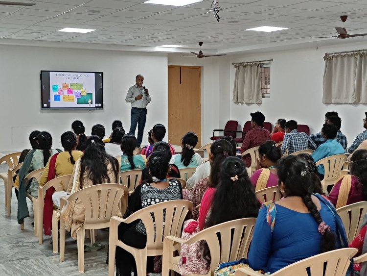 SVCET Department of Management studies organised session on I Admire AI for I year MBA students  by  Dr.K.B.Jayarraman on 13th June 2024
