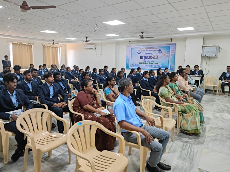 SVCET-MADRAS MANAGEMENT ASSOCIATION  STUDENT CHAPTER INAGURATION ON 12TH JUNE 2024