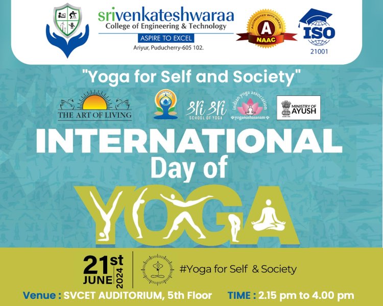 INTERNATIONAL YOGA DAY CELEBRATION ON 21-6-2024 WITH ART OF LIVING