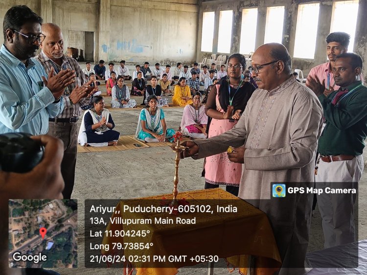 INTERNATIONAL YOGA DAY CELEBRATION ON 21-6-2024 WITH ART OF LIVING