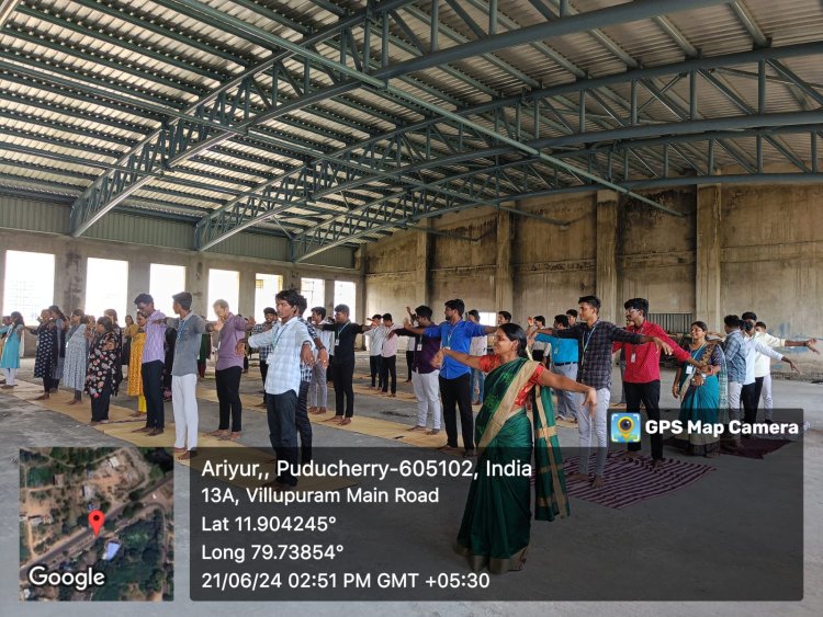 INTERNATIONAL YOGA DAY CELEBRATION ON 21-6-2024 WITH ART OF LIVING