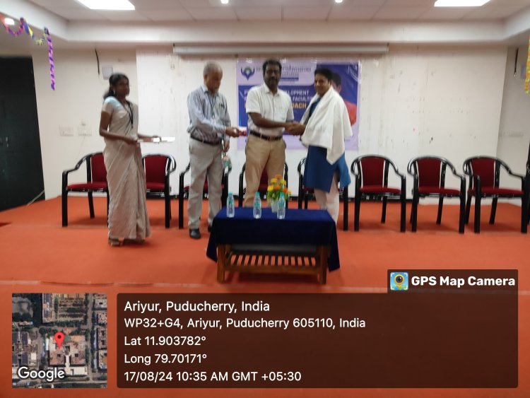 SVCET conducted a guest lecture on Personality Development Programme for our group of Institutions faculty members at Sai auditorium on 17-8-2024