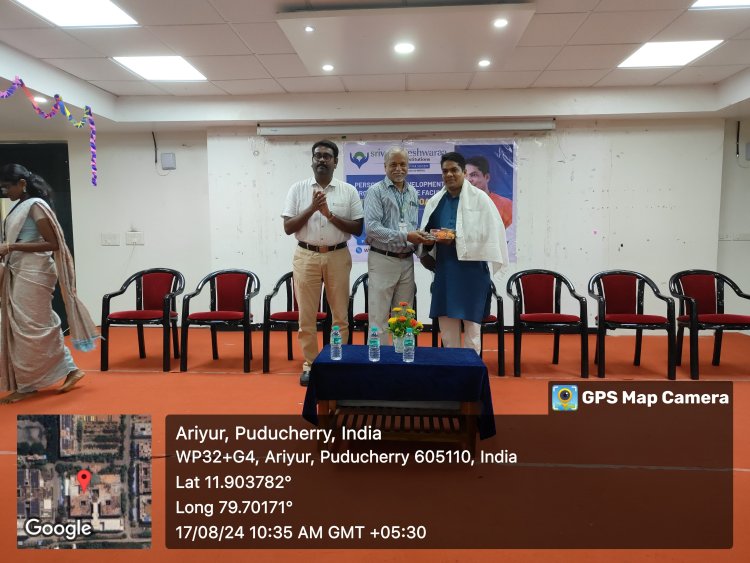 SVCET conducted a guest lecture on Personality Development Programme for our group of Institutions faculty members at Sai auditorium on 17-8-2024