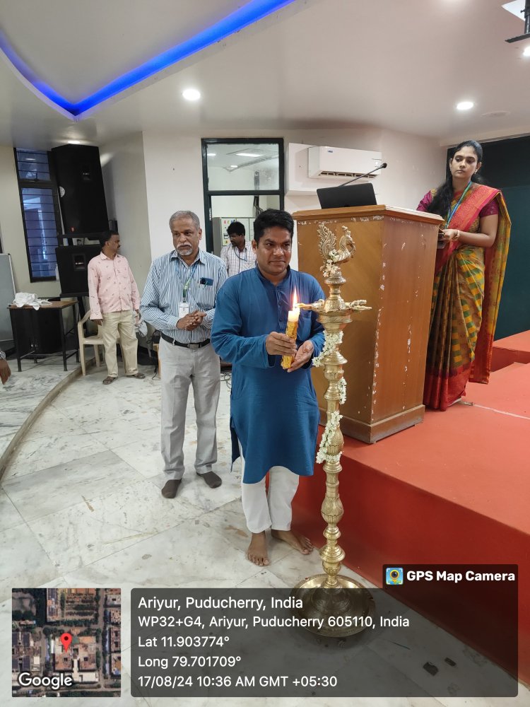 SVCET conducted a guest lecture on Personality Development Programme for our group of Institutions faculty members at Sai auditorium on 17-8-2024