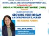 SVCET WITH INDIAN WOMEN NETWORK conducted guest lecture on Entrepreneurship programme on 31-8-2024
