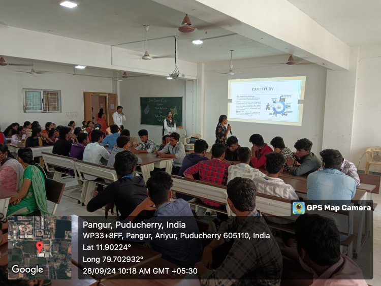 ISTE Student Chapter organized Workshop on Problem Mapping in Supply Chain Management on 28th September 2024