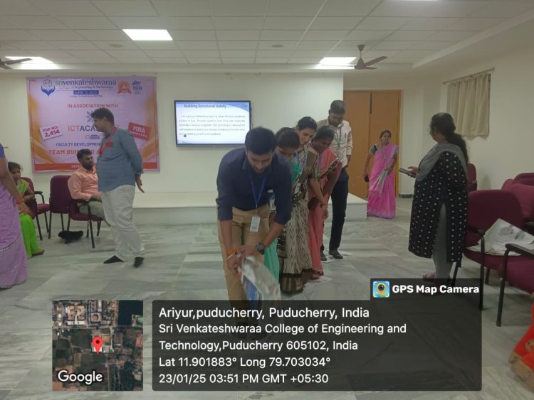 Team Building and Managing 3 days  ICTACT SVCET FDP
