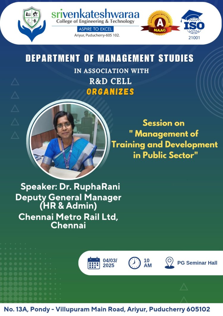 Session on Management of Training and Development in Public Sector on March 4 2025