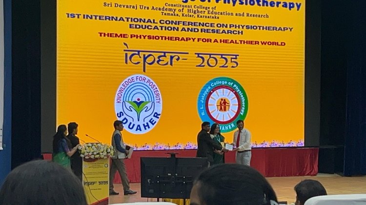 Sri Venkateswara College of Physiotherapy Shines at International Conference in Kolar