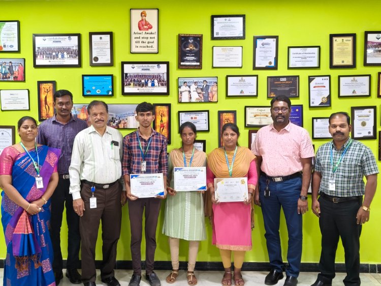 SVCET EEE Students achieved prizes in MITILENCE and National Level Hackathon