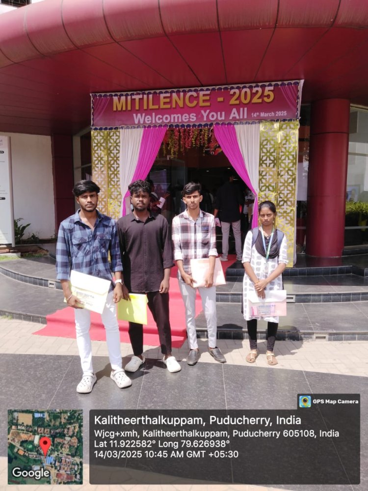 SVCET EEE Students achieved prizes in MITILENCE and National Level Hackathon