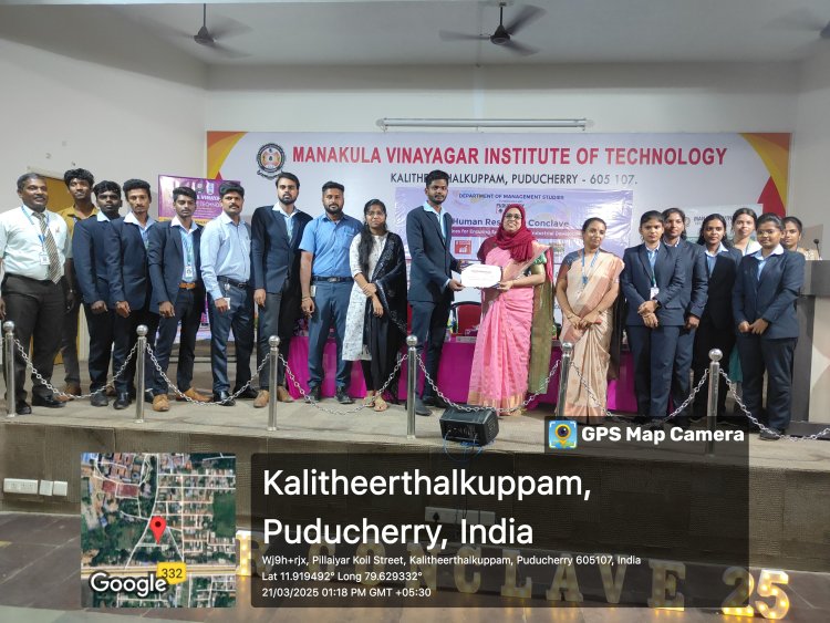 MBA students from I and II Year actively participated in the HR SDG Conclave at MVIT On 21st March 2025
