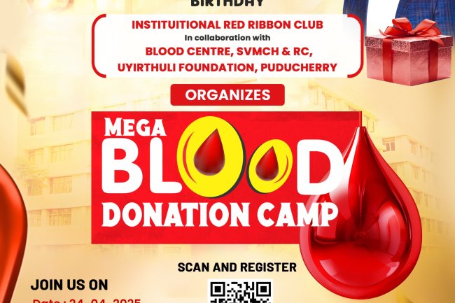Mega Blood Donation Camp at Indirani College of Nursing