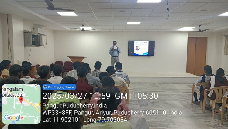 SVCET MBA Dept conducted PROFESSOR OF PRACTICE Session on 27th March 2025