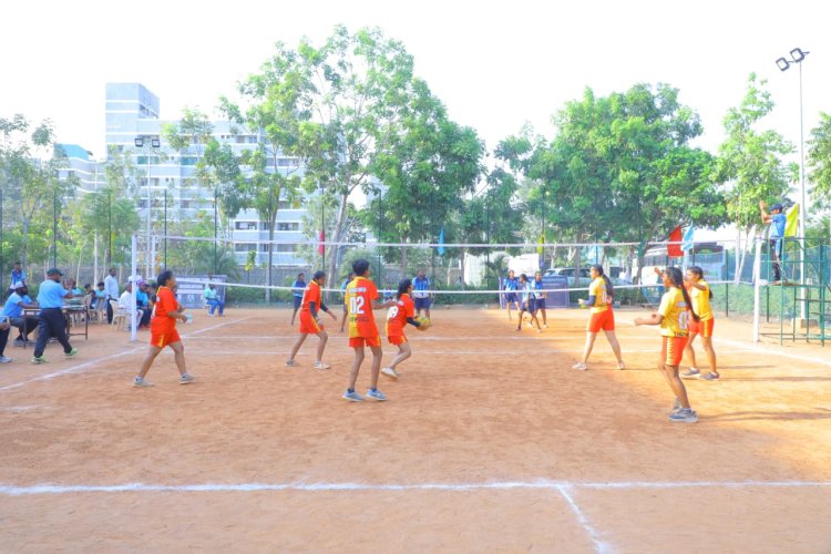 SVCET conducted 32nd JUNIOR NATIONAL THROW BALL CHAMPIONSHIP FOR BOYS AND GIRLS FROM 28 TO 30 MARCH 2025 along with Puducherry Amateur Throwball Association at SVCET