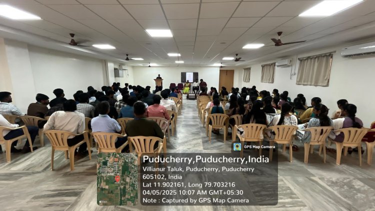 SVCET MBA Dept organized  session on Classroom to Boardroom 101 on 5th April 2025 as part of the Yi YUVA initiative