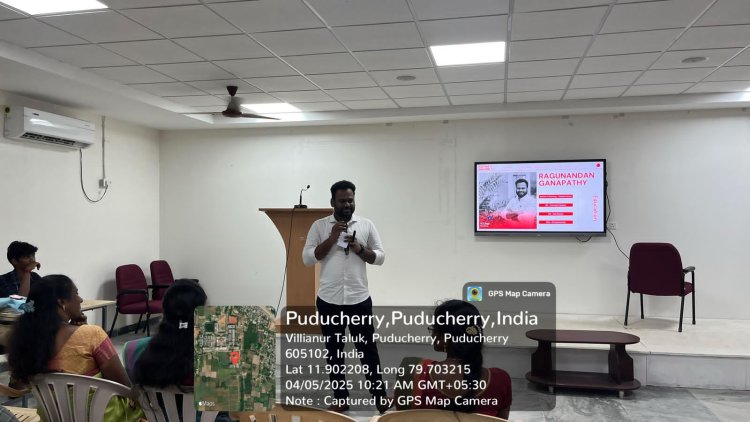 SVCET MBA Dept organized  session on Classroom to Boardroom 101 on 5th April 2025 as part of the Yi YUVA initiative