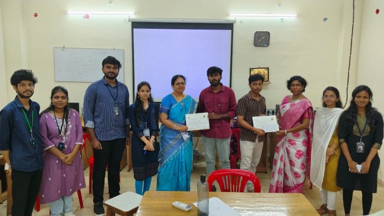 SVCET CSE Students have bagged I and III prize in Puducherry Technological University Tech Connection and Code Contest 