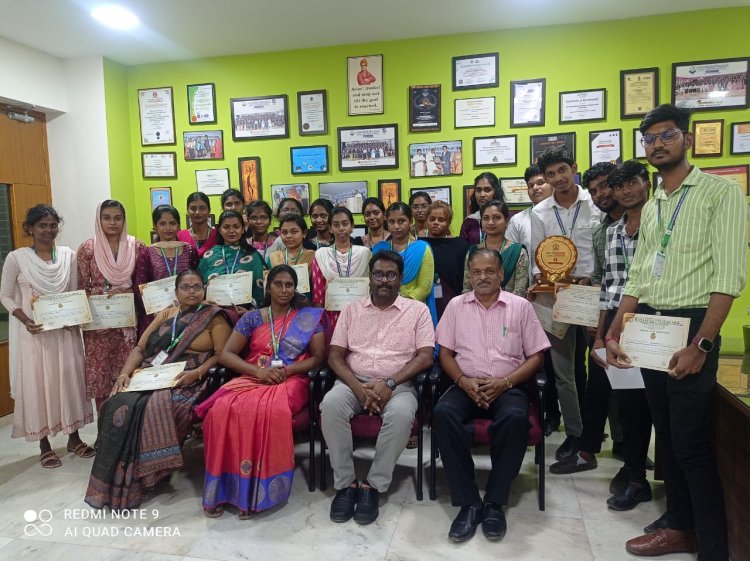 SVCET I Year MBA students have participated and presented research papers at the National Conference on Contemporary Issues in Business and Management for Sustainable Development CIBMSD 2025