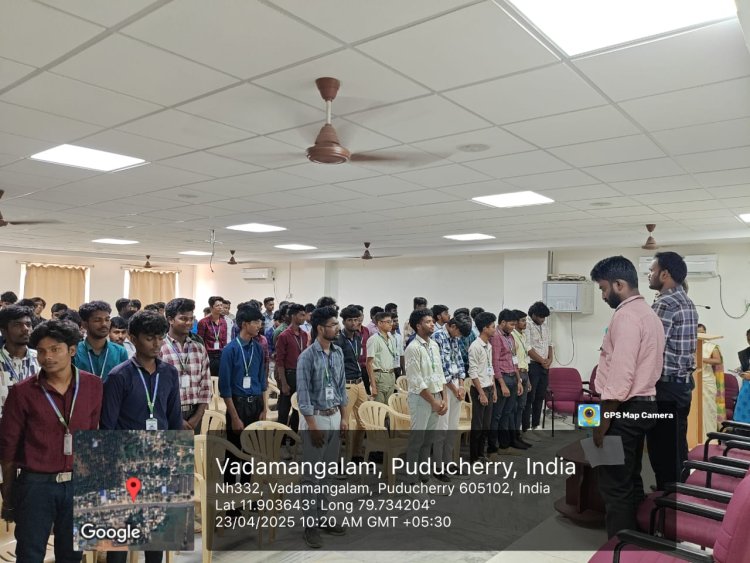 SVCET Conducted Guest lecture on SHIELDING THE YOUTH FROM DRUG ABUSE 