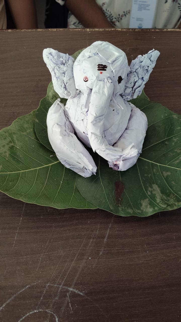 SVCET Celebrated Vinayagar Chaturthi with Eco-friendly Idol Making Contest